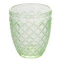 Set 6 Bicchieri Acqua Castle Greenery in Vetro VdE Tivoli 1996 Verde