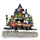 Village de Noël 24x15x26 cm Gare de Noël Lumières Sons et Mouvement