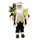 Costume de Père Noël en velours H90 cm avec sons noirs et dorés