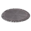 Set 4 Tovagliette con Frange Ø38x0,3 cm  in Carta effetto Juta VdE Tivoli 1996 Shades of Stones