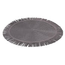 Set 4 Tovagliette con Frange Ø38x0,3 cm  in Carta effetto Juta VdE Tivoli 1996 Shades of Stones