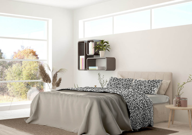 Set Lenzuola con Stampa Sopra Sotto e Federe Ingrid Varie Misure