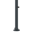 Doccia da Giardino ad Acqua Fredda in Alluminio Temporizzata con Lavapiedi Sined Luna Timer P Grigio 