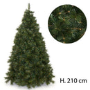 Albero di Natale Artificiale Alaska Verde Ignifugo 1506 Rami Altezza 210Cm