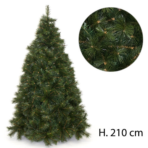 sconto Sapin de Noël Artificiel Alaska Vert Ignifuge 1506 Branches Hauteur 210cm