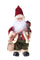 Père Noël avec violon plus Mouvement et Musique H40 cm Rouge