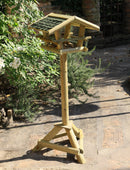 Mangiatoia per Uccellini 35x38xh100 cm Happiness in Legno FSC Naturale