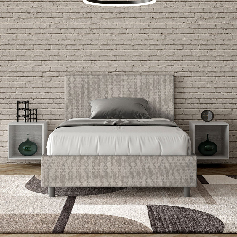 Letto 1 Piazza e Mezzo Adele Labirinto 01 Bianco Varie Misure