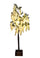 Glycine artificielle pour intérieur avec Led Hauteur 170 cm Blanc