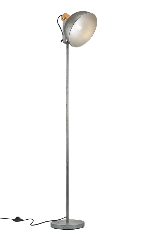 Lampadaire d'intérieur E27 en métal nickel vieilli sconto
