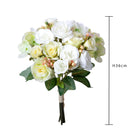 Set 4 Bouquet Artificiali Rose Ortenzie 36 cm