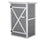 Cabane de jardin 5x56x115 cm en bois de sapin gris