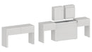 Panca Allungabile 66/290x25x45 cm Pratika Singola A Larice Bianco  