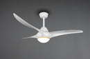 Ventilatore da Soffitto con 3 Pale e Lampada LED SMD Ø145 cm 3 Velocità Bianco Opaco