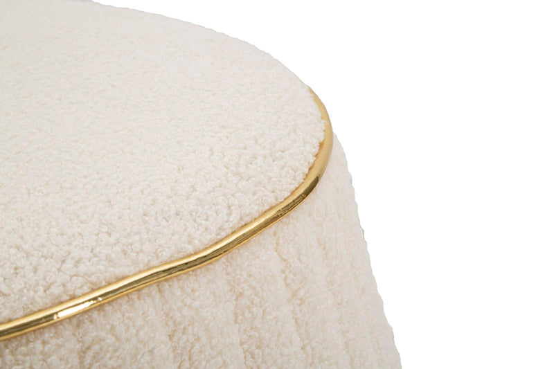 Pouf Iceland Plus Ø 50x52 cm in Legno 