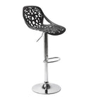 Sgabello con  Alzata a Gas e Seduta Girevole in Polipropilene Vandi Nero