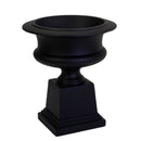 Portavaso resina nero opaco cm 58x58xh67