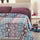 Couvre-lit en coton mélangé multicolore Cober Leros
