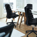 Poltrona da Ufficio Lorene 62x60x100/110 h cm in Poliuretano Nero