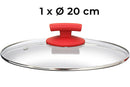 Batteria di Pentole 4 Pezzi in Alluminio Pressofuso Antiaderente Olympia Love