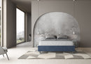 Letto Matrimoniale Large Azelia Blu Varie Misure