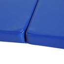 Tappetino Ginnastica Pieghevole Antiscivolo 180x60x5 cm Materassino Fitness Blu      
