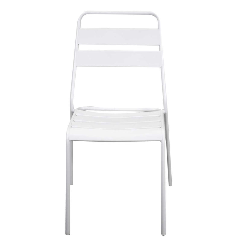 Sedia 50x54xh87 cm in Metallo Rovigo Bianco
