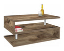 Tavolino a S con Ripiani a Giorno 90x41,5x55 cm Zeta Acero Pereira  