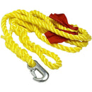 Cinghia da Traino per Auto 3,6 m 2000 kg con 2 Ganci in Nylon e Metallo      