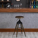 Sgabello da Bar Alto in Metallo  Bronzo