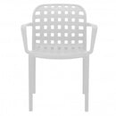 Sedia da Giardino Sharon 58x57,5x82,5 h cm in Polipropilene Bianca