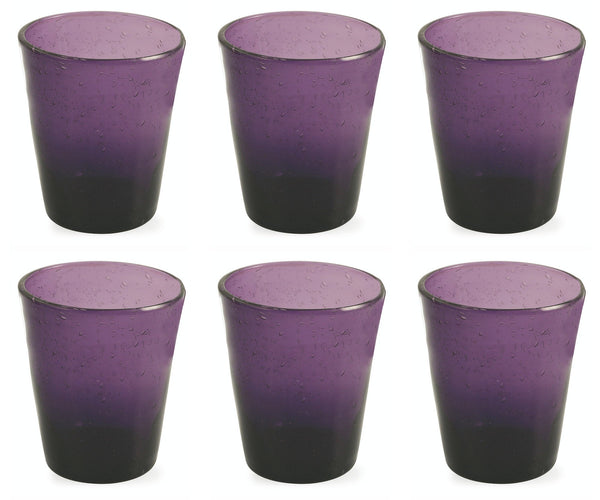 Set de 6 Verres Ø9x10 cm en Verre Soufflé VdE Tivoli 1996 Cancun Violet sconto