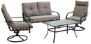 Set Salotto da Giardino in Metallo Taranto Antracite
