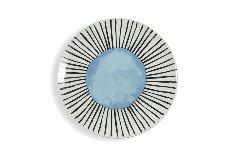 Set 4 Piatti Piani da Portata Ø31x3 cm in Porcellana Villa d'Este Home Tivoli Marea