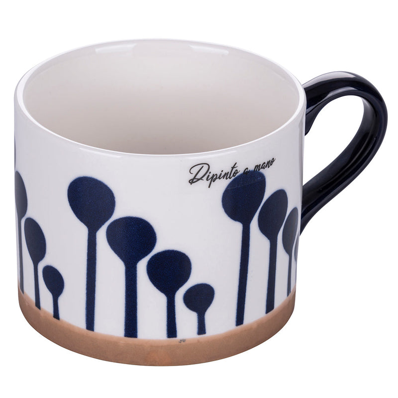 Set 2 Tazze Ø10x8 cm in New Bone China VdE Tivoli 1996 Masai Blue