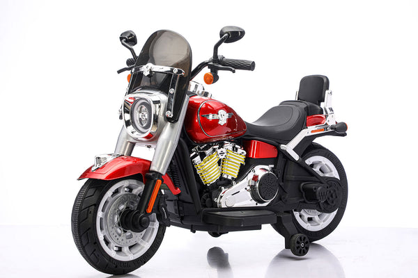 sconto Moto Elettrica per Bambini Cruiser Acceleratore a Manubrio 12V 7Ah Rosso Metallizzato