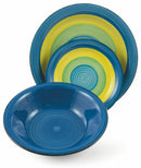 Servizio Piatti 18 Pezzi in Stoneware Soriani Kos Multicolor