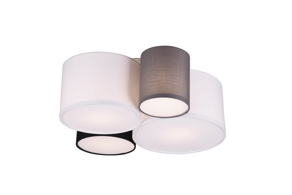 sconto Plafonnier d'intérieur E27 en tissu multicolore