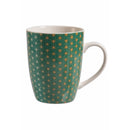 Set 6 Tazzine da Caffè Ø6x7 cm in Bone China VdE Tivoli 1996 Geometric
