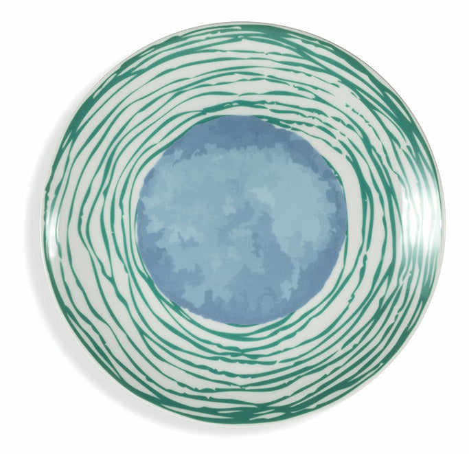 Set 6 Piatti Frutta Ø19x2 cm in Porcellana Villa d'Este Home Tivoli Marea