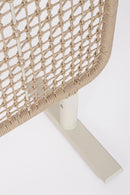 Paravento da Esterno 120x50x180h cm in Alluminio e PP Babilo Pelican e Beige 