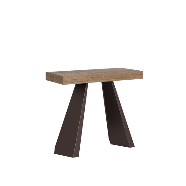 online Console Extensible 90-196x40x77 cm en Mélamine Marron