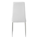 Set 6 Sedie 41x41x96 cm in Similpelle da Interno Bianche