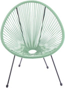 Poltrona da Giardino 72x77,5x85 cm Scooby in Acciaio e PE Verde  