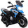 Moto Elettrica per Bambini 12V con Rotelle Specchietti e Poggiapiedi in PP e Metallo Blu