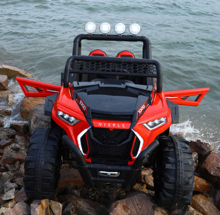 Macchina Elettrica per Bambini 12V Fuoristrada 4x4 Kidfun Cross Country Rossa