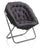 Fauteuil rembourré 77x70x92 cm en velours gris foncé