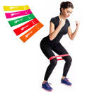 Set 5 Fasce Elastici di Resistenza per Allenamento Fitness Colorati