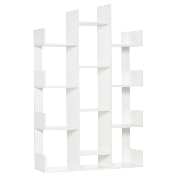 Bibliothèque Tree 96x30x150 cm 13 étagères Blanc prezzo