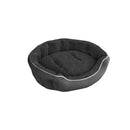 Cuccia Imbottita per Cani e Gatti in Poliestere Coccole Grigio Scuro